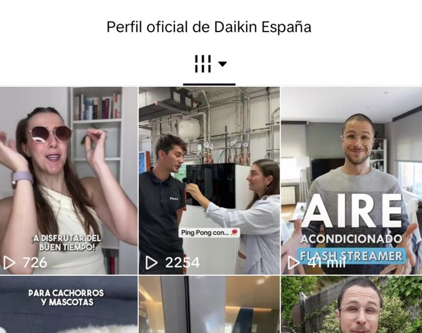 Daikin se adentra en TikTok para acercar la climatización sostenible a los usuarios