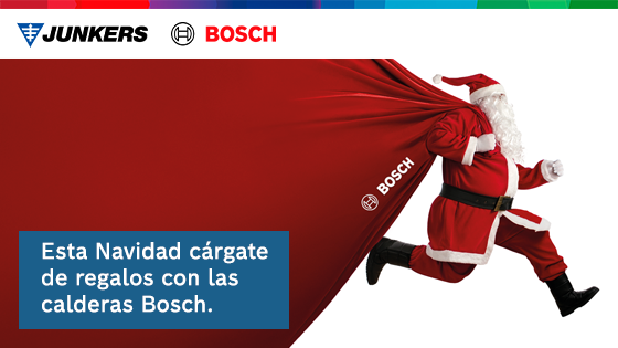 Junkers Bosch lanza su campaña de Navidad para instaladores con grandes regalos por la compra de calderas de condensación